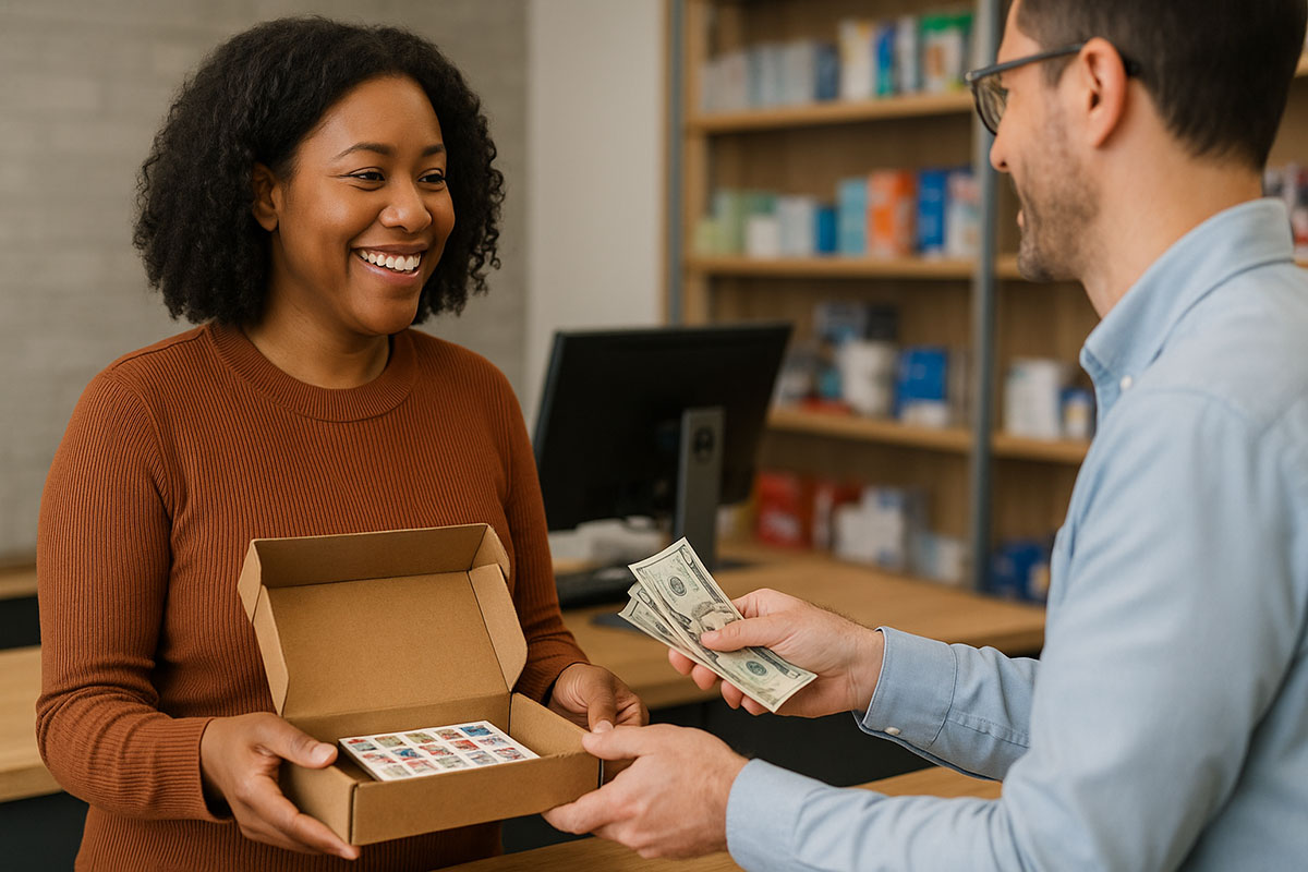 sell old stamps for cash