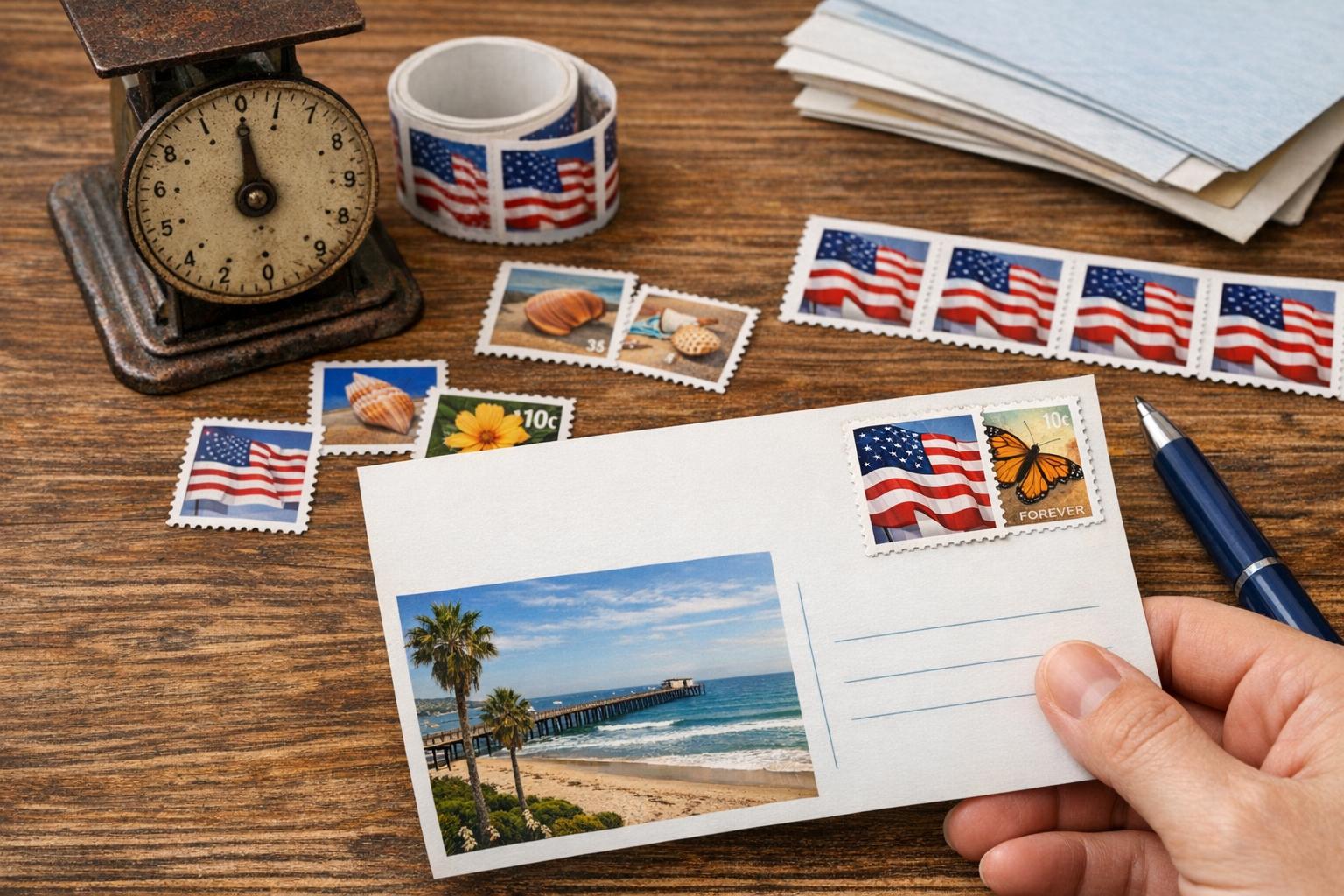 how many stamps do i need for a postcard