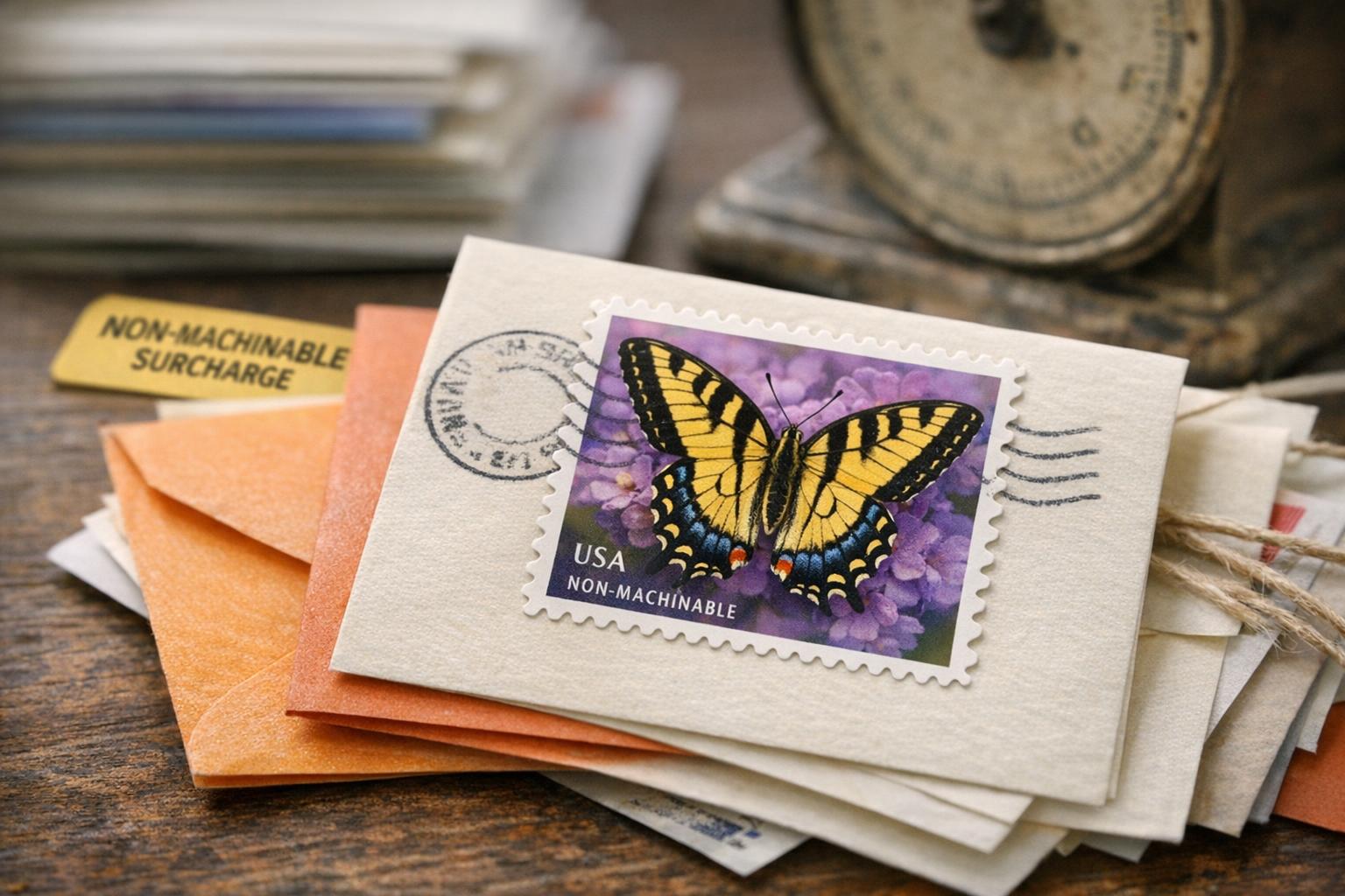 Butterfly Stamps For Nonmachinable Mail Reveal Postal Quirks