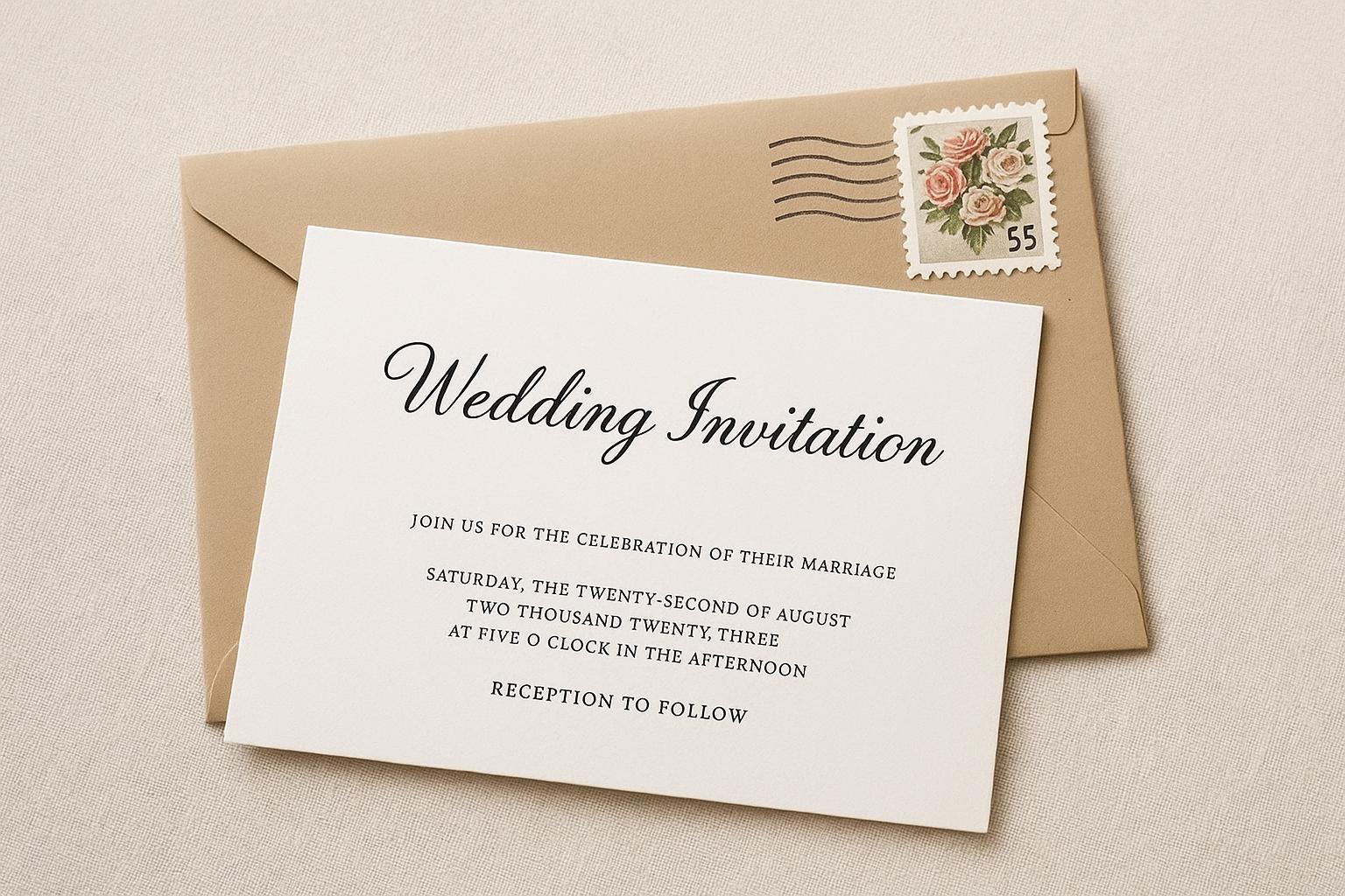 Wedding Invitation Postage Guide for Mailing Requirements