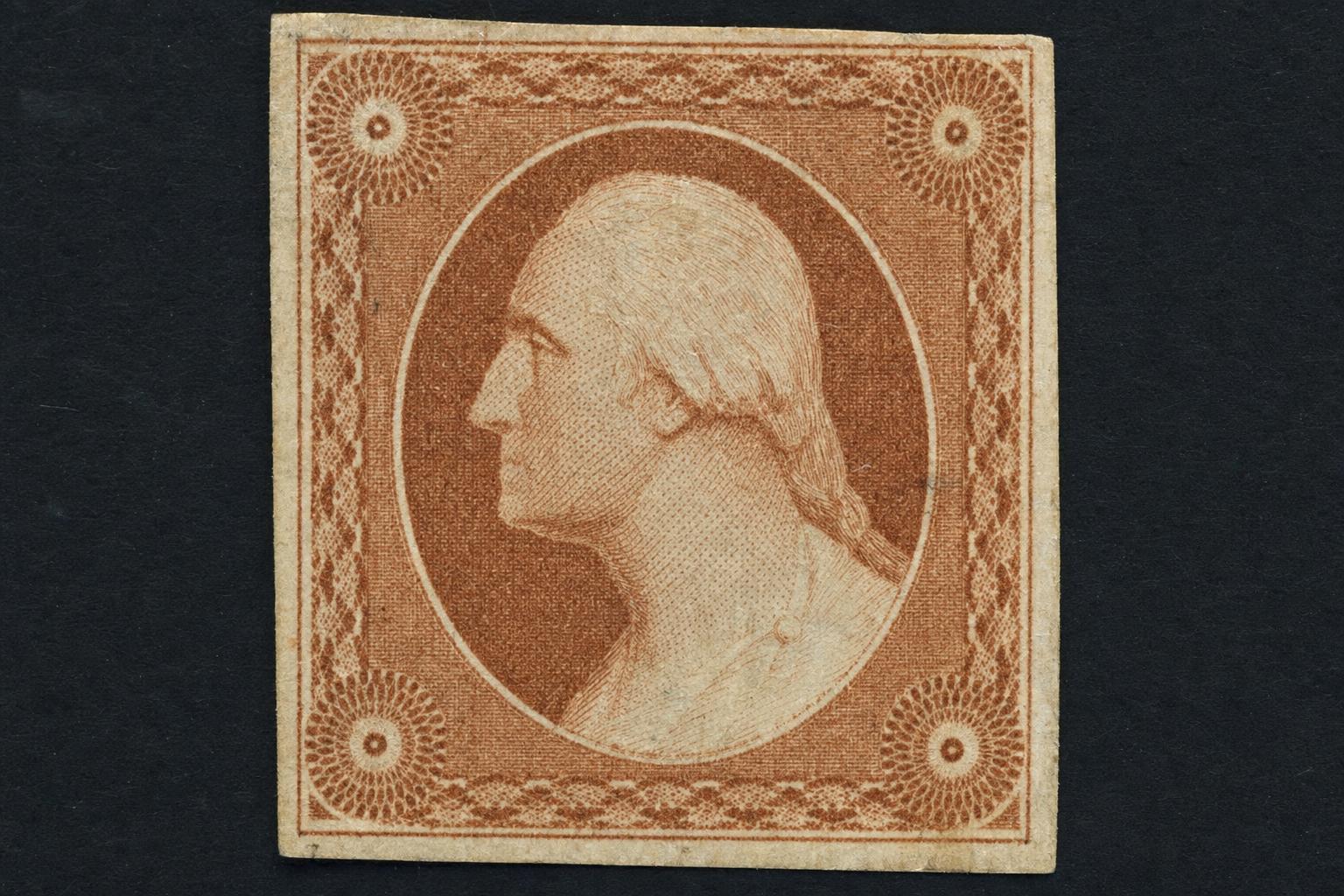 who was on the first us postage stamp